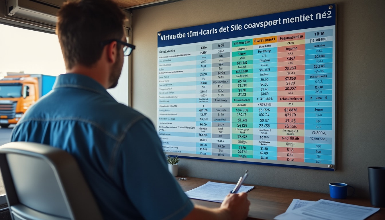 Illustration: Tableau comparatif des différences entre le coefficient 138M et le coefficient 150M en transport routier