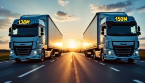 Différence entre les coefficients 138M et 150M en transport routier