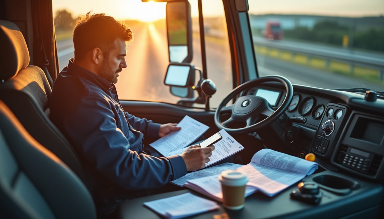 Illustration: Définition des frais de route dans le transport routier et cadre général