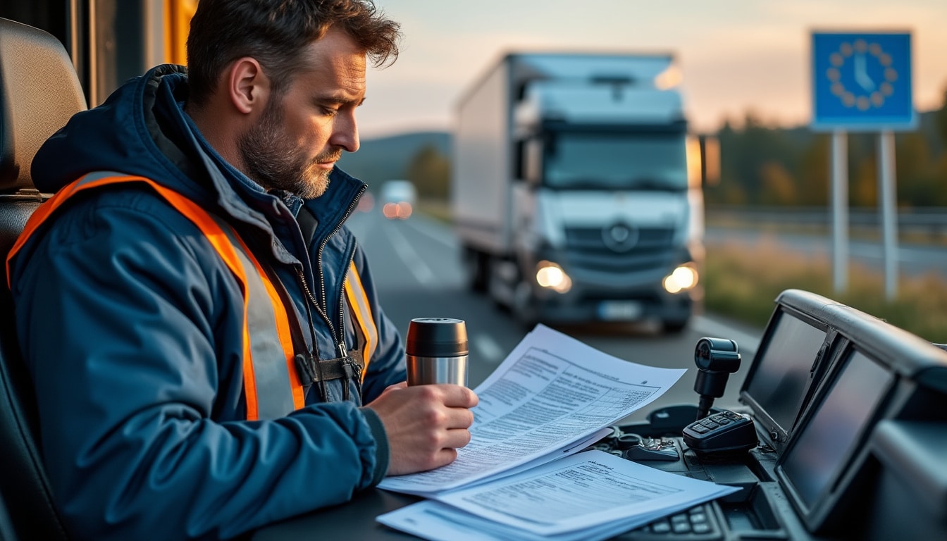 Illustration: Réglementation sociale européenne et obligations dans le transport routier