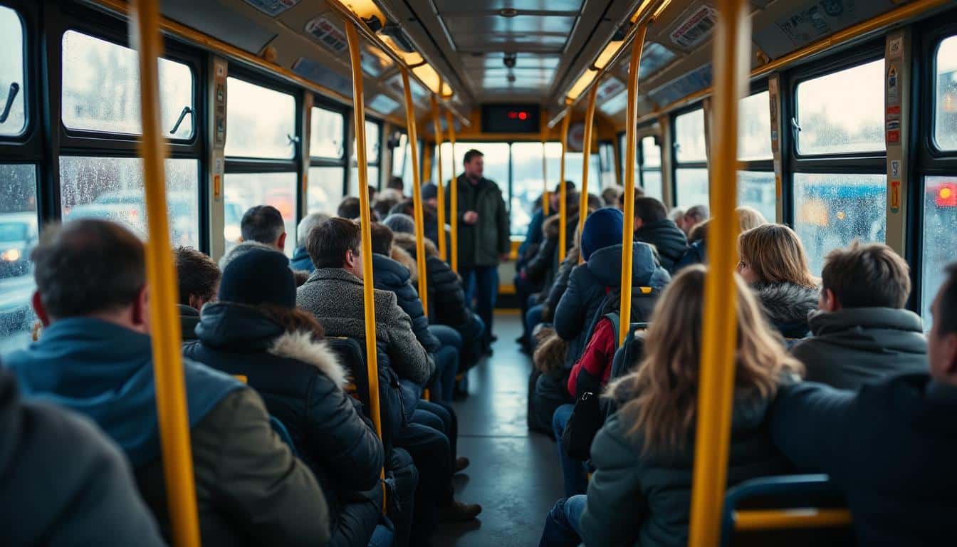 Illustration: Les causes et conséquences de l’encombrement dans les bus urbains : une réalité à décrypter