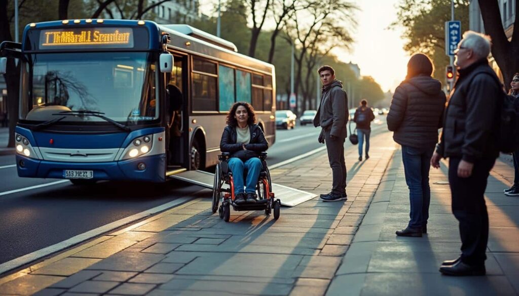 Mobilité urbaine fauteuil à accès bus : solutions et innovations