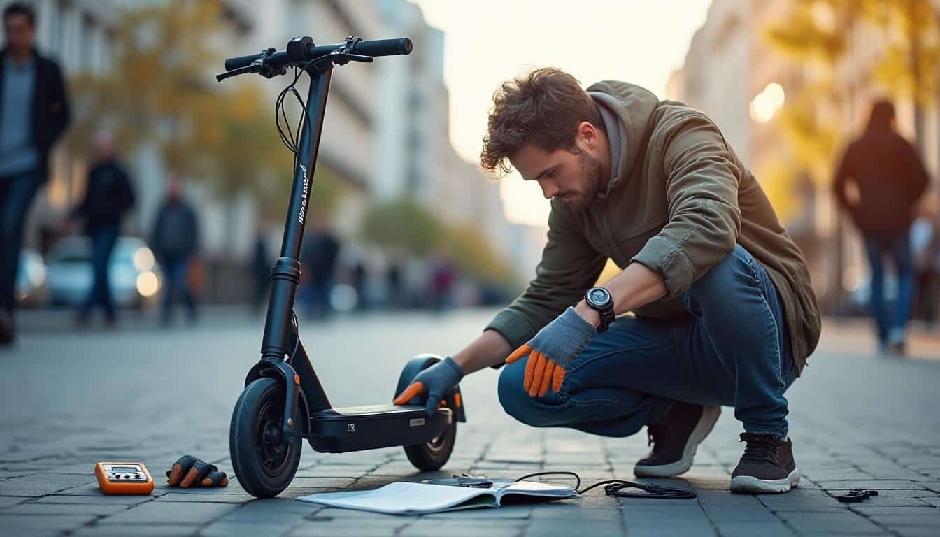 Illustration: Diagnostic des pannes de trottinette en milieu urbain : étapes et outils pour bien débuter la réparation