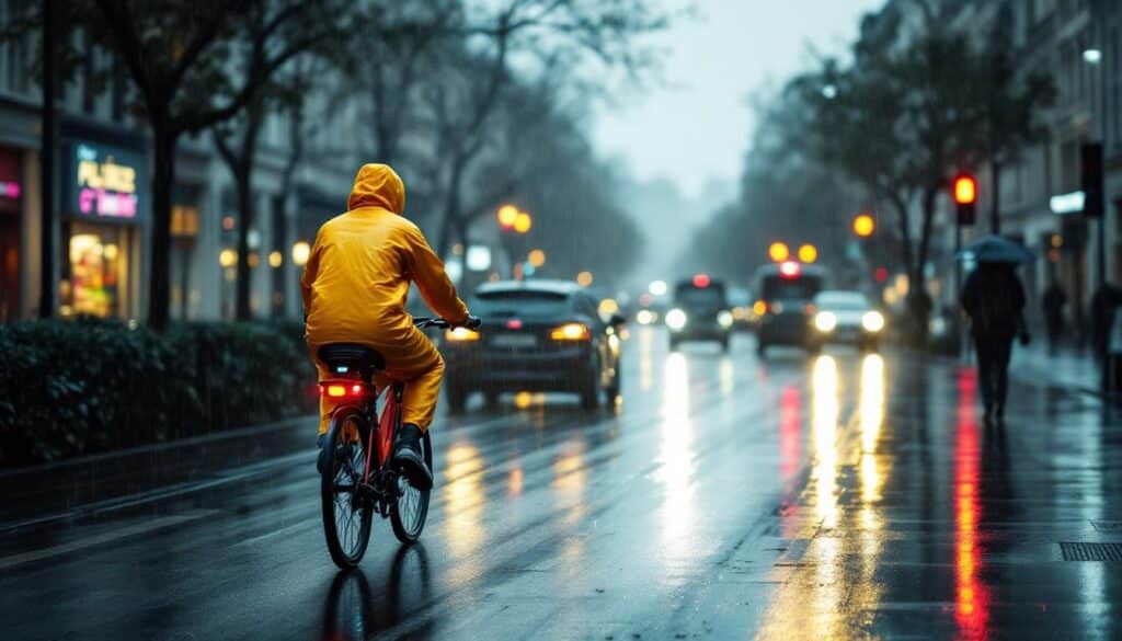 Mobilité urbaine sous la pluie et chaussée glissante : sécurité et conseils