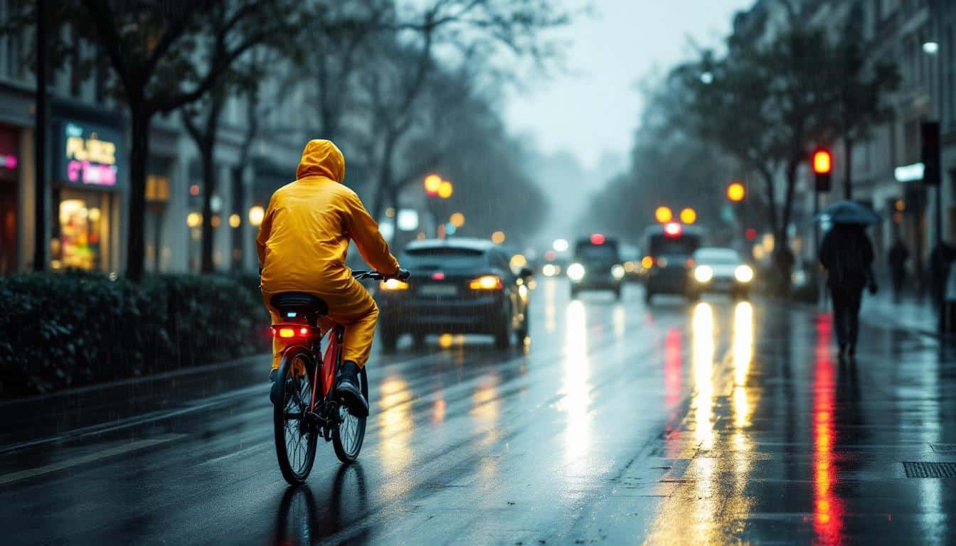 Mobilité urbaine sous la pluie et chaussée glissante : sécurité et conseils