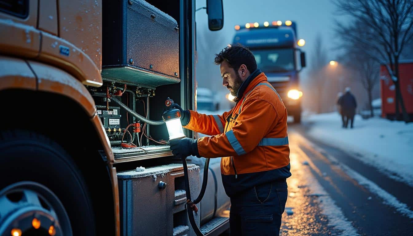 Quels effets du froid sur la batterie des camions de transport ?