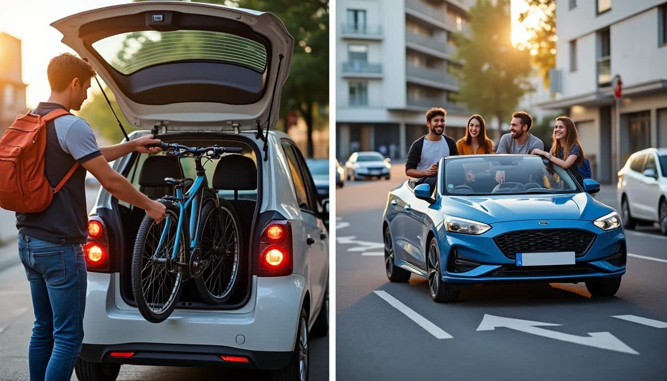 Illustration: Comprendre les différences clés entre l’autopartage et le covoiturage